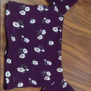 Forver 21 off shoulder floral tube top